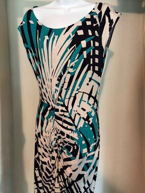 Dress by Three Dots.  Stretchy fabric with attractive design.  Small